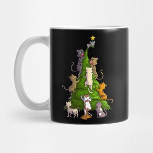 Kitty Christmas Tree Mug